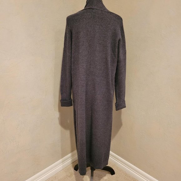 Leithe Long Charcoal Open Front Duster - Picture 2 of 5